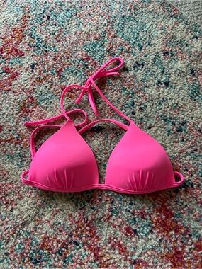 Opalhouse Hot Pink Triangle Swim Top